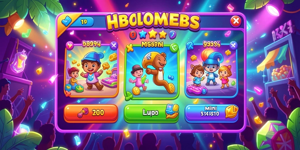 Tampilan awal game yang menarik dan intuitif.