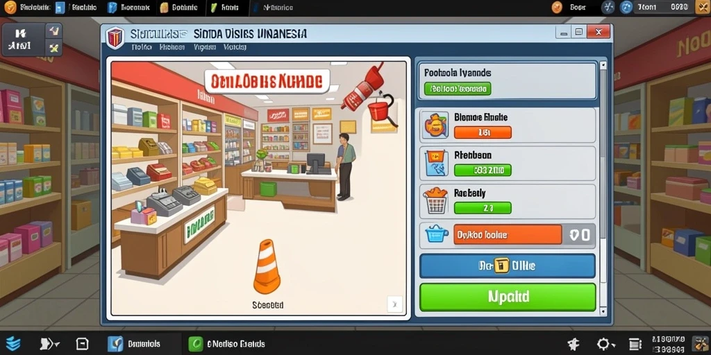 Tampilan menu utama yang menarik dan mudah digunakan.