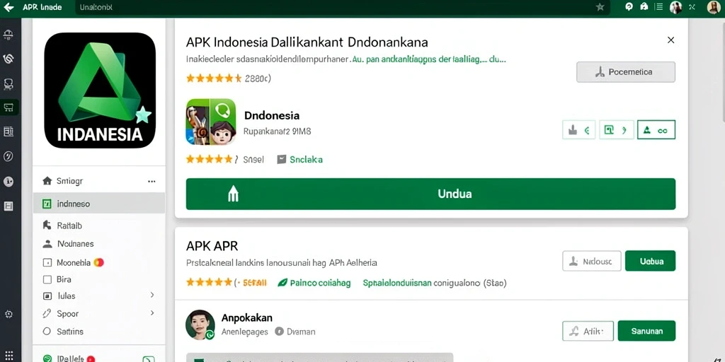 Tangkapan layar menunjukkan antarmuka utama yang menarik.