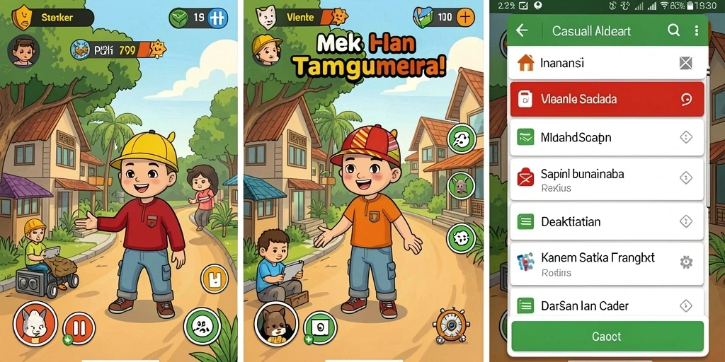 Tampilan antarmuka pengguna yang menarik.
