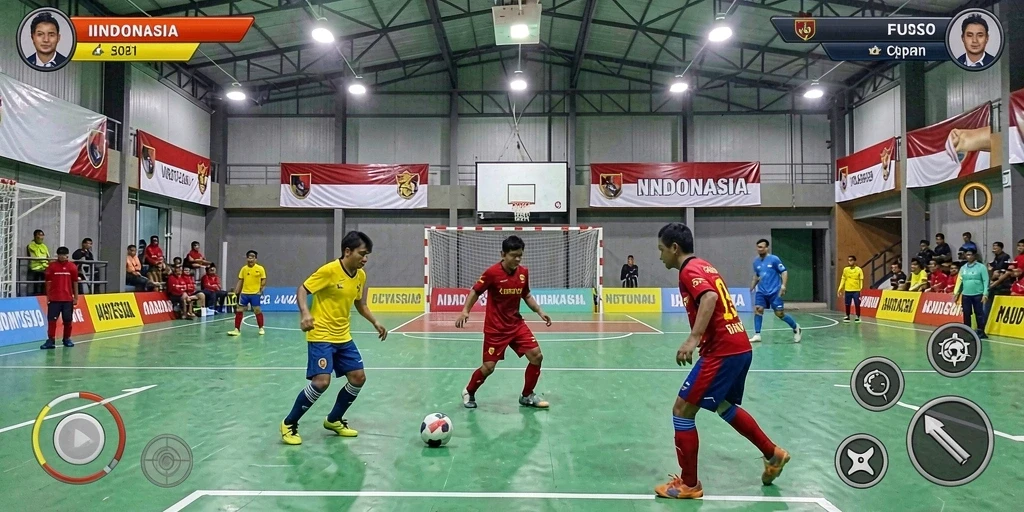 Tampilan awal yang menawan dengan karakter utama beraksi.