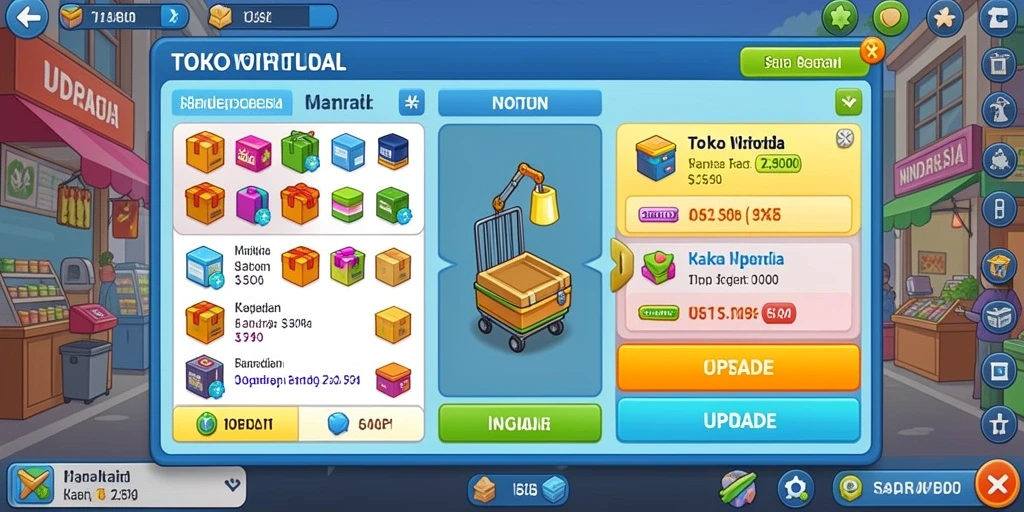 Tampilan karakter yang menarik dan detail.