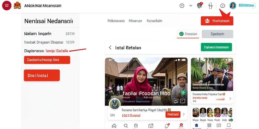 Tampilan antarmuka utama yang intuitif dan menarik.