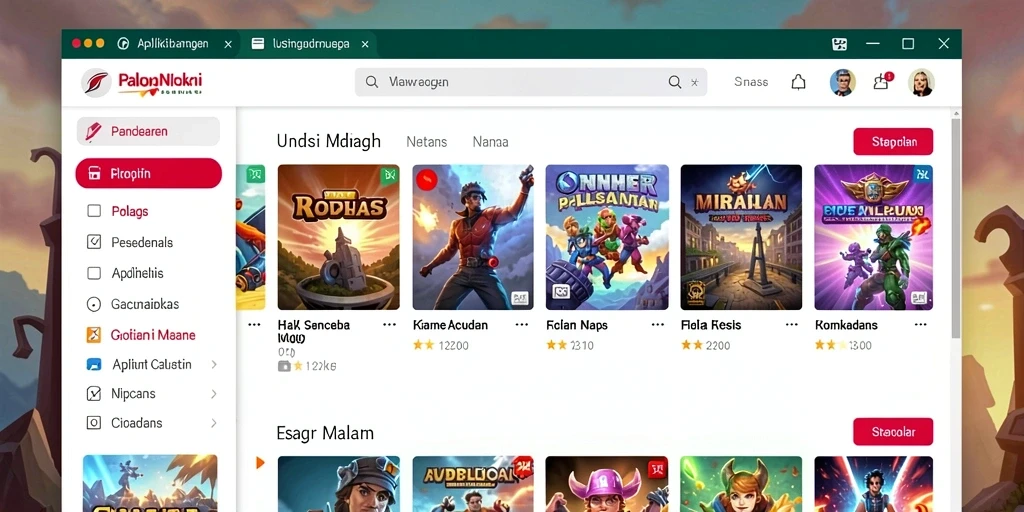 Tampilan awal yang memukau dan memikat.